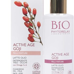 Phytorelax Laboratories Čistící pleťový olej-mléko s goji a omega 3 a 6 mastnými kyselinami 200 ml