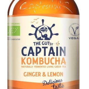 Captain Kombucha Zázvor, citron 400 ml