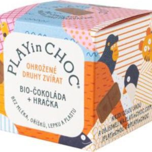 PLAYin CHOC Čokoláda ohrožená zvířátka BIO 20 g