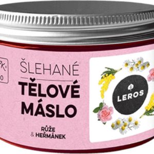 Leros Šlehané tělové máslo růže & heřmánek 150 ml