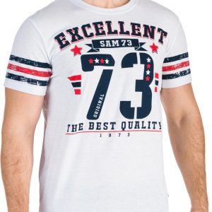 SAM 73 Pánské triko DEAN Bílá XS
