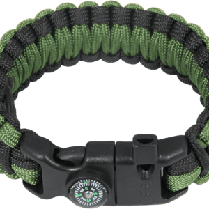 Náramek Paracord NAVIGATOR II. černá | zelená XL