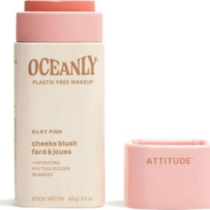 Attitude Tuhá krémová tvářenka Oceanly – Silky Pink 8,5 g