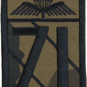 Nášivka: 71. výsadkový prapor [hranatá] [bsz] vz. 95 zelený