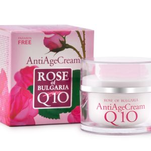 Krém proti vráskám s Q10 z růžové vody Rose of Bulgaria 50 ml