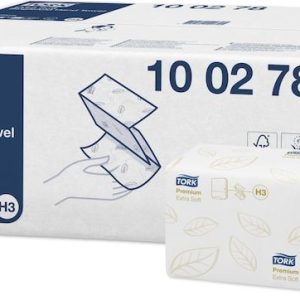 100278 Tork Singlefold extra jemné papírové ručníky, H3