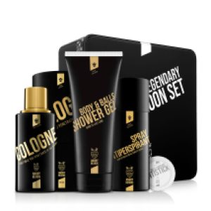 Angry Beards Jack Saloon kolínská 100 ml + antiperspirant 150 ml + sprchový gel na tělo a kule 230 ml + antistick 10 g
