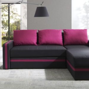 Gib Meble  Rohová sedací souprava EUFORIA DUO růžová