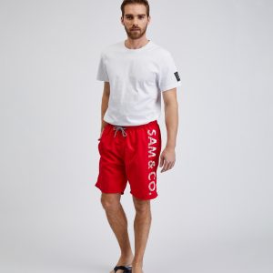 SAM 73 Pánské plavecké šortky PEGASUS Červená 2XL