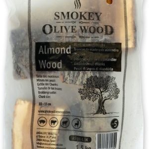 Smokey Olive Wood Špalíky k zauzování ze dřeva mandlovníku Hmotnost: 1,5 kg