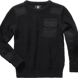 Brandit Svetr dětský Kids BW Pullover černý 170/176