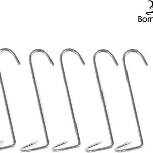 Borniak Šroubovité háky do udírny, 5 ks