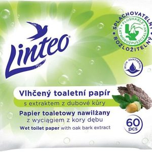Linteo Satin vlhčený s dubovou kůrou 60 ks