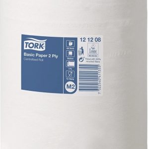 121208 Ručník papírový v roli Tork Universal Wiper 320, 2 vrstvy, bílý, 1×6 rolí, 135m, recykl, M2