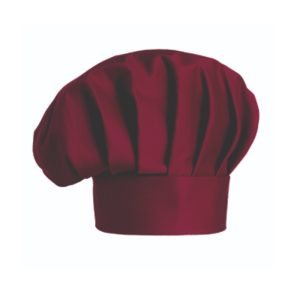 Vysoká kuchařská čepice EGOchef vysoká – bordó
