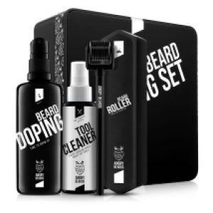 Angry Beards Beard Doping BIG Beard Roller & Cleaner + BIG Doping 100 ml + box dárková sada