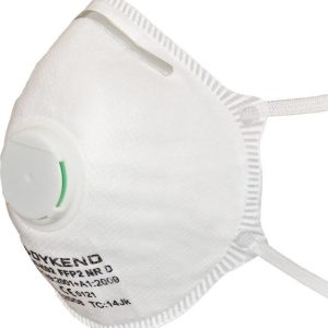Respirátor FFP2 NR D Dykeno s výdechovým ventilkem, mušlový Balení: 12 ks – krabička