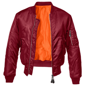 Brandit Bunda MA1 Bomber Jacket bordová M