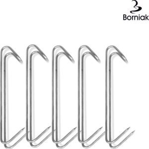 Borniak Dvojité háky do udírny, 5 ks