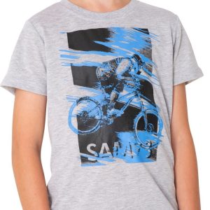 SAM 73 Chlapecké triko LEO Šedá 116