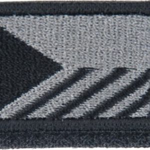 Nášivka: Vlajka Česká republika se šikmými pruhy [40×26] [ssz] šedá | černá