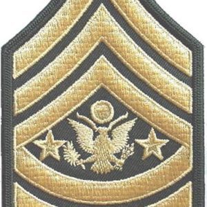 Nášivka: Hodnost US ARMY rukávová Sergeant Major of the Army olivová | žlutá