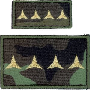 Nášivka: Hodnost AČR Kapitán vz. 95 zelený velká