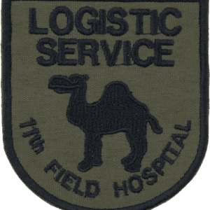 Nášivka: LOGISTIC SERVICE 11th F.H. olivová | černá