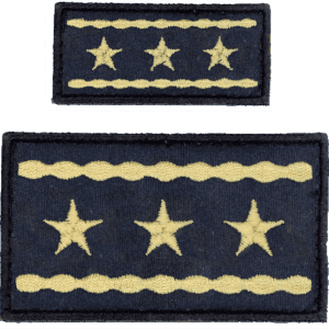 Nášivka: Hodnost AČR Generálporučík modrá tmavě velká