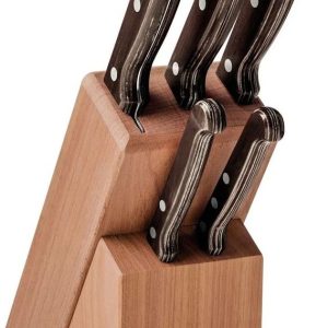 Tramontina Churrasco Set kuchyňských nožů Tramontina Polywood 6 ks – hnědý