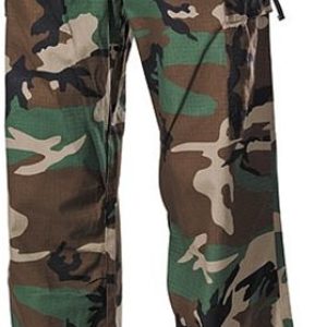 Kalhoty M65 RipStop-Washed woodland opraná XS