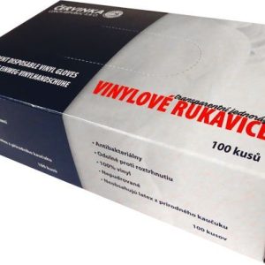 Červinka Jednorázové nepudrované vinylové transparentní 100 ks Velikost: XL