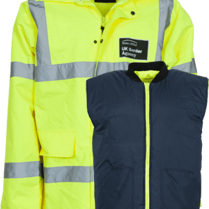Bunda do deště Rain Jacket britská [zánovní] žlutá Hi-Vis M