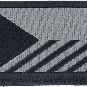 Nášivka: Vlajka Česká republika se šikmými pruhy [64×44] [ssz] šedá | černá