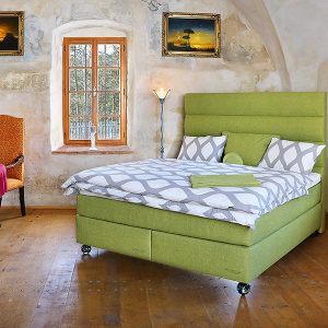 Kontinentální postel Senator Rozměr: rozměr čela 150/180 cm + 2ks boxy 90/200 cm