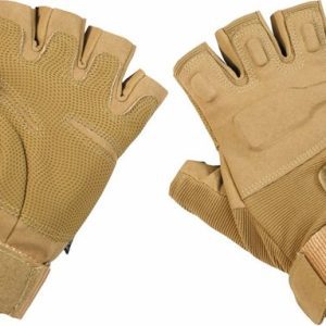 Rukavice taktické bezprsté PROTECT okrové XXL