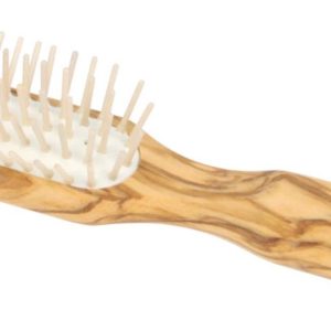 Redecker Kartáč na vlasy z olivového dřeva s kolíčky 1 ks, 20,5 cm