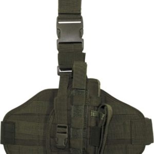 Pouzdro na zbraň – stehenní MOLLE olivové