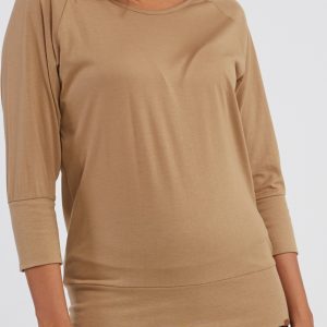 SAM 73 Dámské triko s 3/4 rukávem SELMA Hnědá 2XL