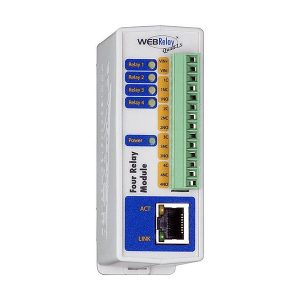 9137411E – IP relé čtyři výstupy – externí, PoE