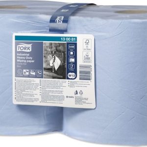 130081 Tork Heavy-Duty průmyslová papírová utěrka, 2 role, 3 vrst., modrá, W2,W1