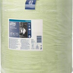 129364 F/Tork průmyslová papírová utěrka – velká role, 3 vrstvy, zelené, W1