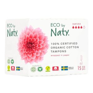 Dámské tampony ECO by Naty – super plus 15ks