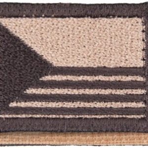 Nášivka: Vlajka Česká republika s vodorov. pruhy [40×26] [ssz] béžová | hnědá