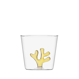 Pohár se žlutým korálem 350 ml