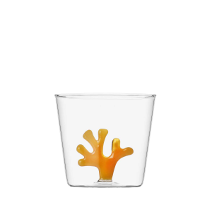 Pohár s oranžovým korálem 350 ml