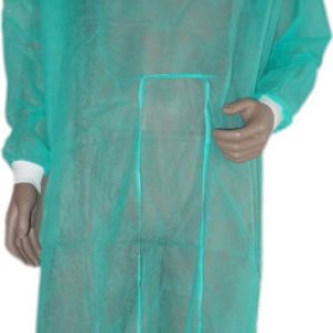 Jednorázový plášť návštěvnický J-Med, 10 ks, zelený