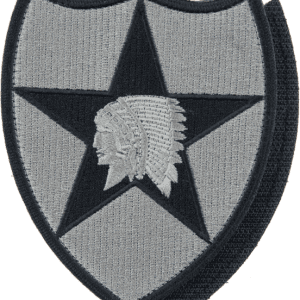 Nášivka: Divize pěší 2. (indián) (2.sv.-souč.) šedá | černá