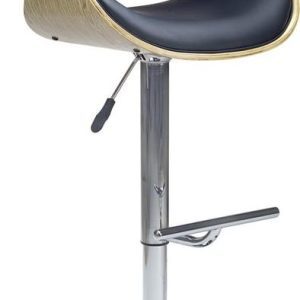 Halmar Barová židle H-44, světlý dub/černá