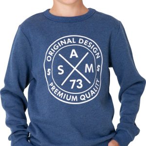 SAM 73 Chlapecká mikina BRANDON Modrá 116